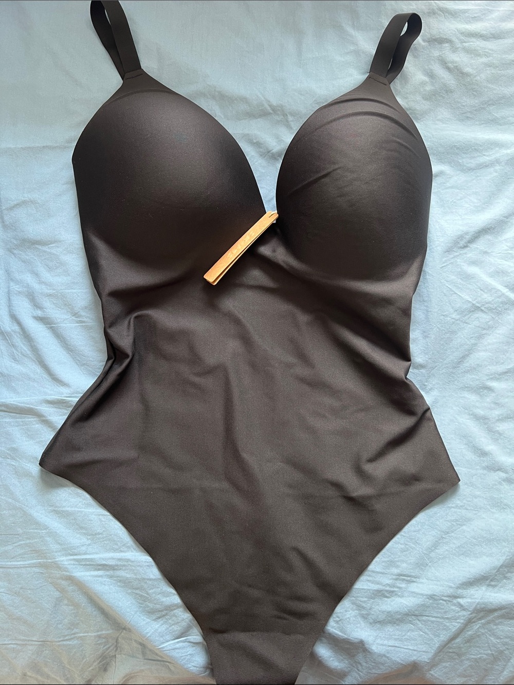 SKIMS Black Body Super Push-Up Thong Bodysuit Shapewear Size XL NWT